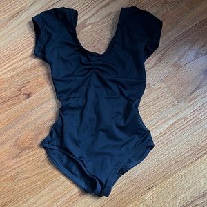 Kids Harmonie Bodywear Leotard Bodysuit Black Cinch